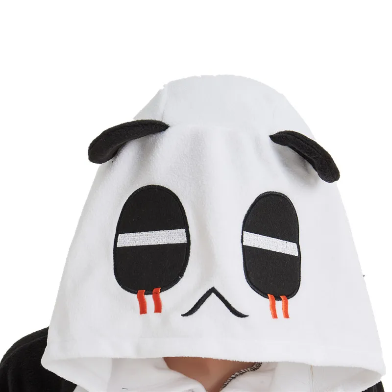 Crying Panda Adult's Polar Fleece Kigurumi Women and Men Cartoon Animal Onesies Pajama For Halloween Carnival Masquerade Party