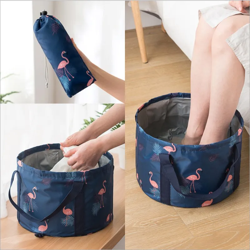 

Portable Outdoor Foldable Bucket, Wash Basin, Waterproof Folding Bucket, Travel Pot, Collapsible Wash Foot Water Bucket