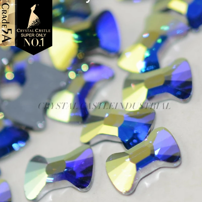 Kristall Burg Hotfix Kristall 5A Beste Strass Flatback Steentjes Perlen Strass Hot Fix Klar Weiß AB Strass Für Kleidung – Detail 7