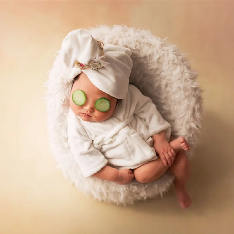 Bathrobes wrap newborn photography props baby photo shoot accessories photograph for studio