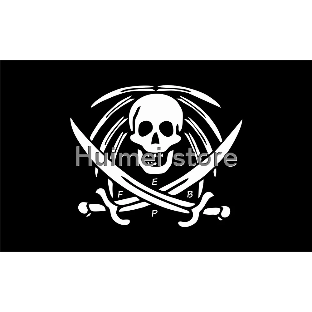 3x5ft Pirate Flag Crossed Sabers custom banner