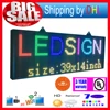 Panneau d'Affichage LED Roulant P10 RVB avec Commande Sans Fil Wifi, 7 Couleurs, Effets 3D, Programmable, 39x14 Pouces, pour l'Extérieur 5