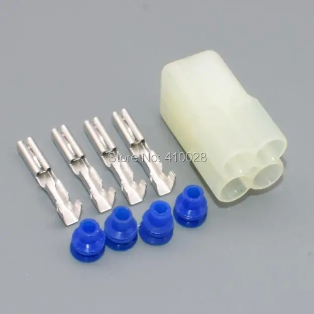 shhworldsea 10/50/100sets 2.2mm 4 Way/pin Auto female Electrical EGOS plug,Auto oxygen sensor plug  connector for Suzuki etc.