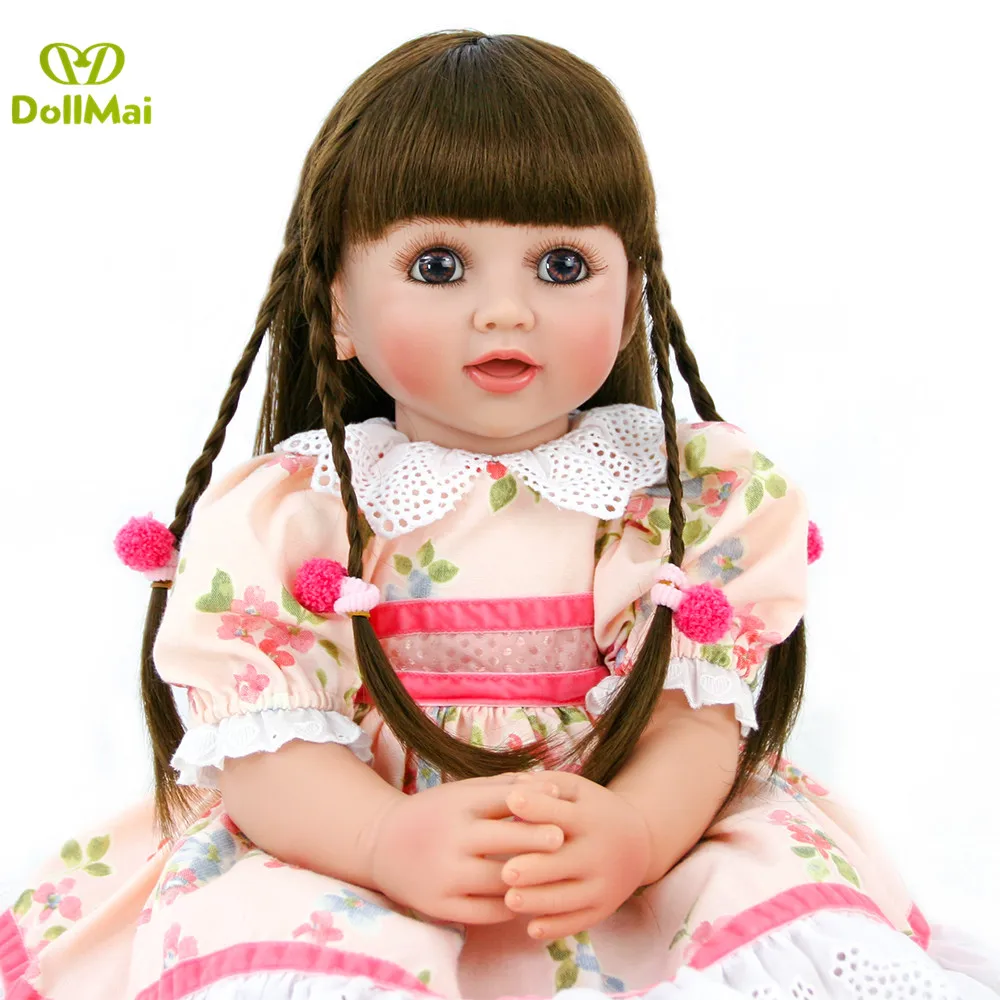 

Princess Sue doll toys 24" 60cm soft body silicone vinyl girl baby toys bebe reborn toddler xmas gift present