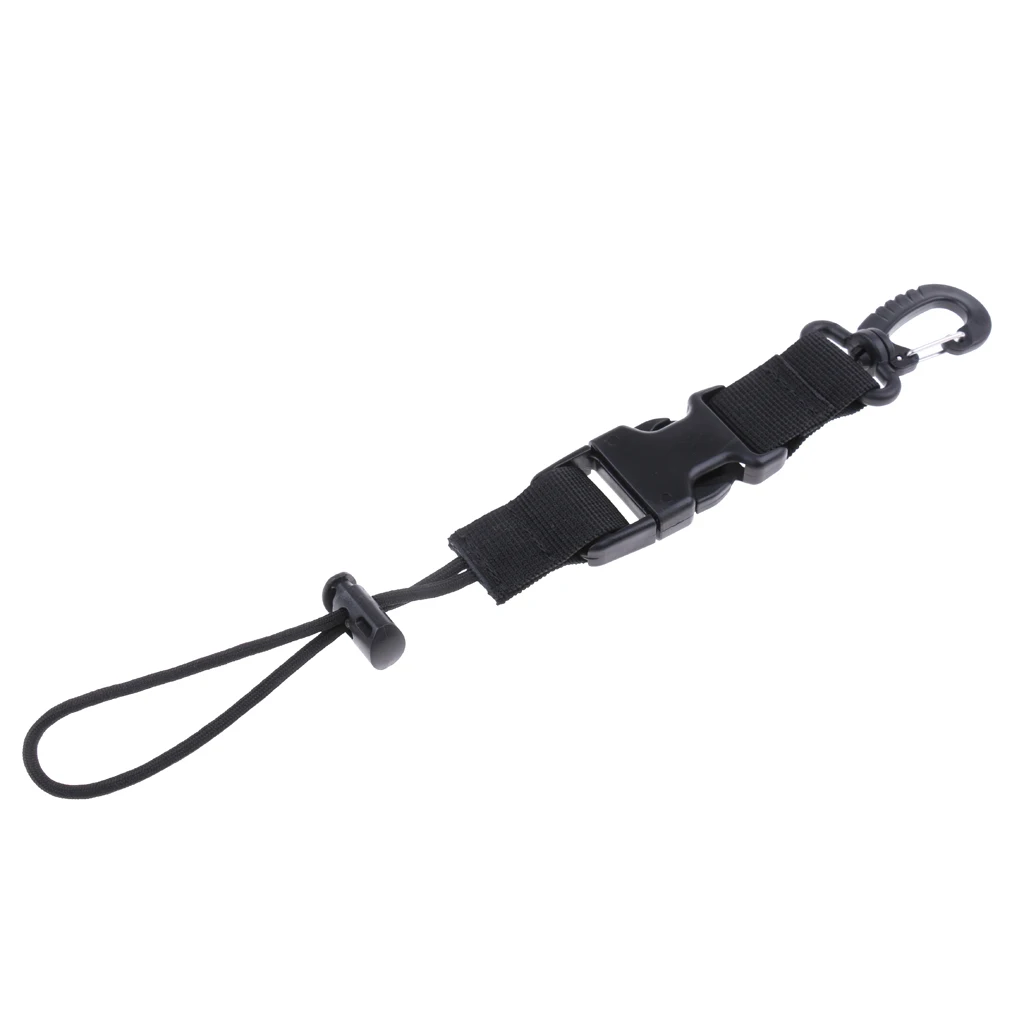 Durable Nylon Webbing Quick Release Camera Light Holder Lanyard Strap & Swivel Clip For Underwater Scuba Diving