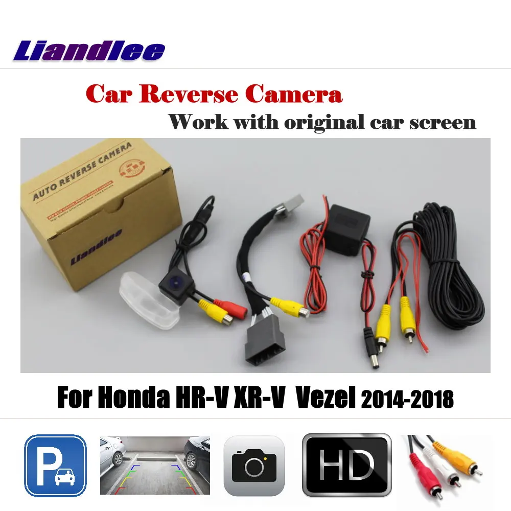 For Honda HR-V XR-V Vezel 2014 2015 2016 2017 2018 Car Back Camera Rearview Parking CAM Work With Factory Screen