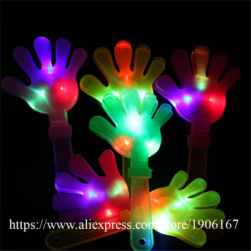 Wholesale LED Luminous Concert Hand Clapper Led Flashing Party Favor Gifts Hand Palm 400pcs/lot