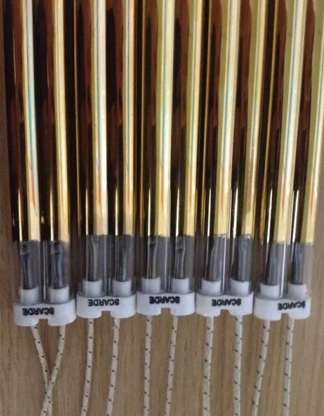 Quartz glass infrared heating elements  for drying