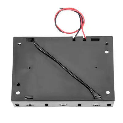 Kotak Penyimpanan Casing Tempat Baterai 4.5V 3X1.5V D Kabel Baterai 5 Buah