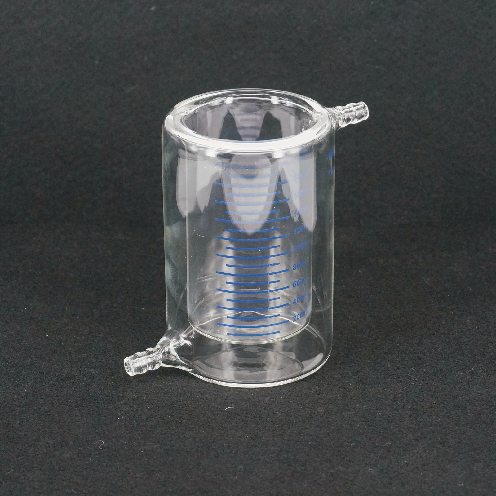 

200ml Laboratory Jacketed Borosilicate Glass Beaker Double Layer Beaker for Photocatalytic Experiment