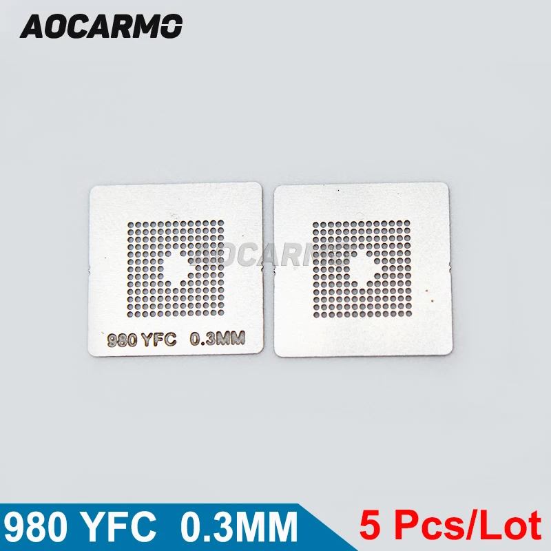 Aocarmo 5Pcs/Lot 0.3MM Template Plant Tin 980YFC SMC Stencil for LM4FS1AH 5BBCIG 5BBC1G LM4FS1AH5BBCIGR LM4FS1AH5BBCIG