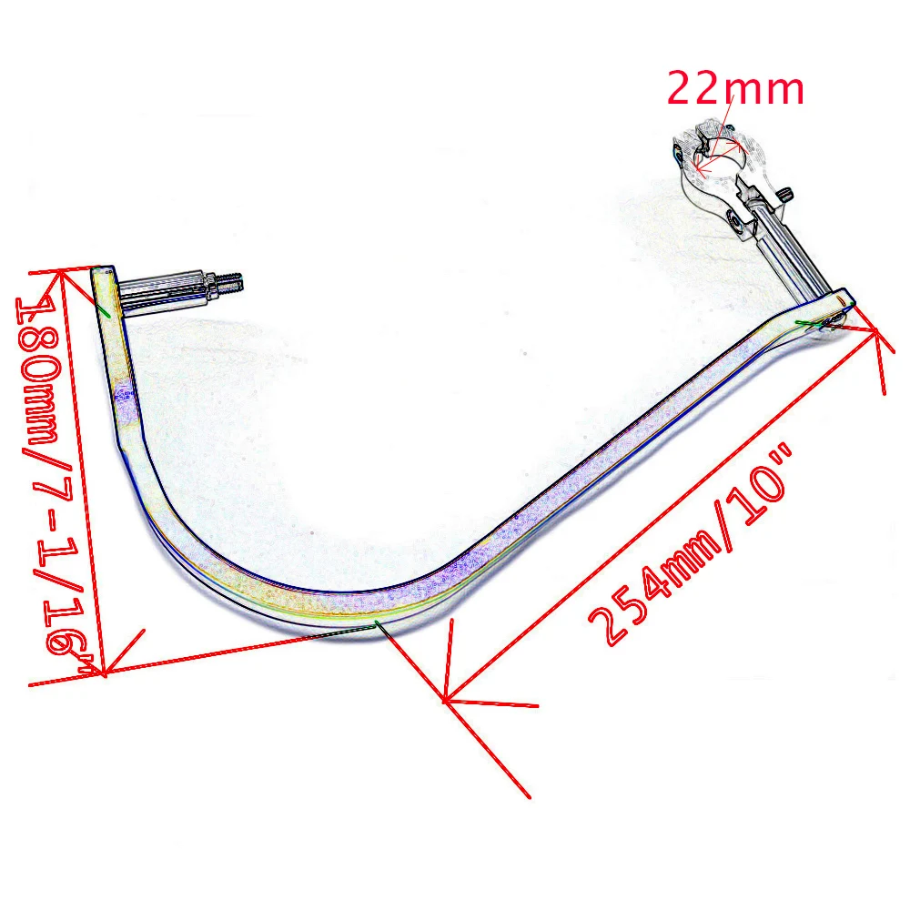 Evomosa Pro Handlebar Motorcycle Handguards Hand Guards Motocross Handle Protection 7/8\