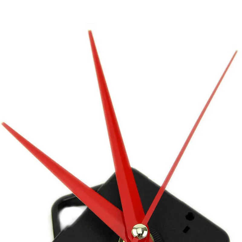 Red Hot Household DIY Quartz Clock Movement Mechanism with Hook DIY Repair Parts With Red Main Hands Clock Parts