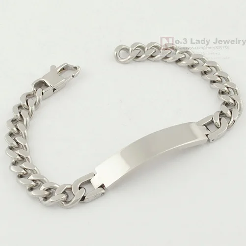 

Gokadima 21.5cm, 9mm, Fashion Stainless Steel ID Bracelet Hand Chain Mens Jewellery New Arrivals, Wholesale WB055