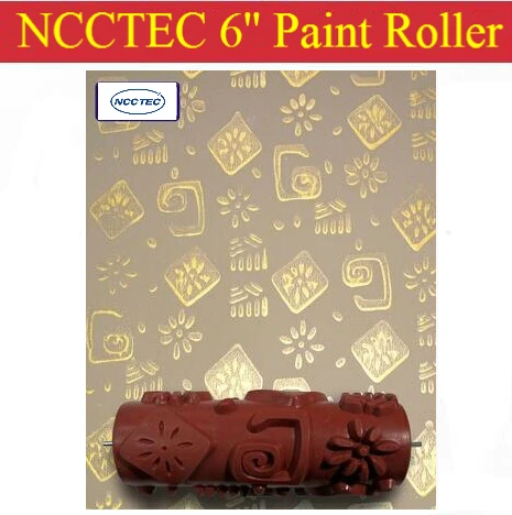 6'' NCCTEC soft rubber decorator roller FREE shipping | 150mm wall paint roller tools