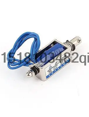 JF-0730B DC12V 100mA 80g/10mm Pull Push Type Open Frame Solenoid Electromagnet