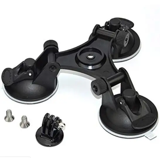 سيارة الزجاج الأمامي شفط كأس ل GoPro بطل 6 5 7 جلسة Sjcam H9 يي 4K عمل كاميرا ترايبود حامل جبل