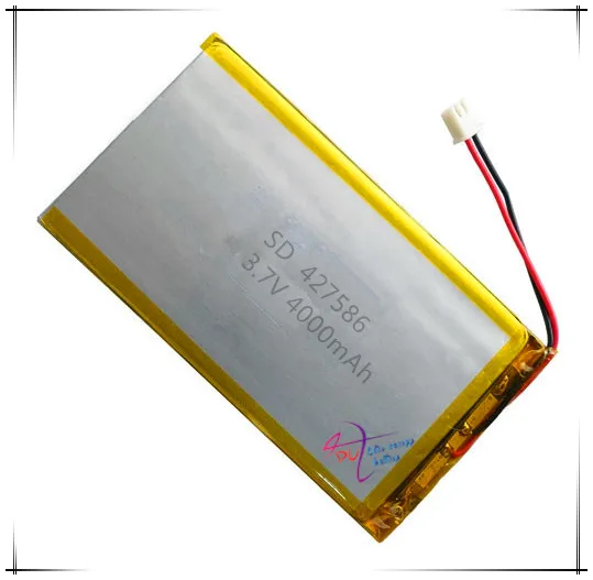 XHR-2P 2.54 427586 4000mAh 3.7V special lithium polymer battery 407585 navigator 407590