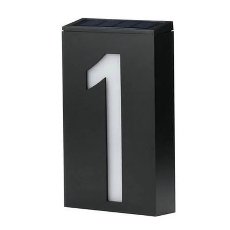 Outdoor waterproof solar light backlit address number led house number image 3