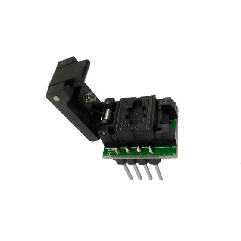 

Программируемая розетка DFN8 QFN8 WSON8, переходник контактного датчика с шагом 0,65 мм, размер корпуса IC 3x3 мм, тестовый программатор с раскладушкой