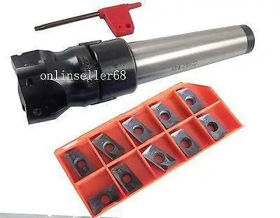 New M16 MT4  FMB22+ BAP400R 63-22-4T face end mill 10pcs APMT1604 Carbide inserts CNC mill