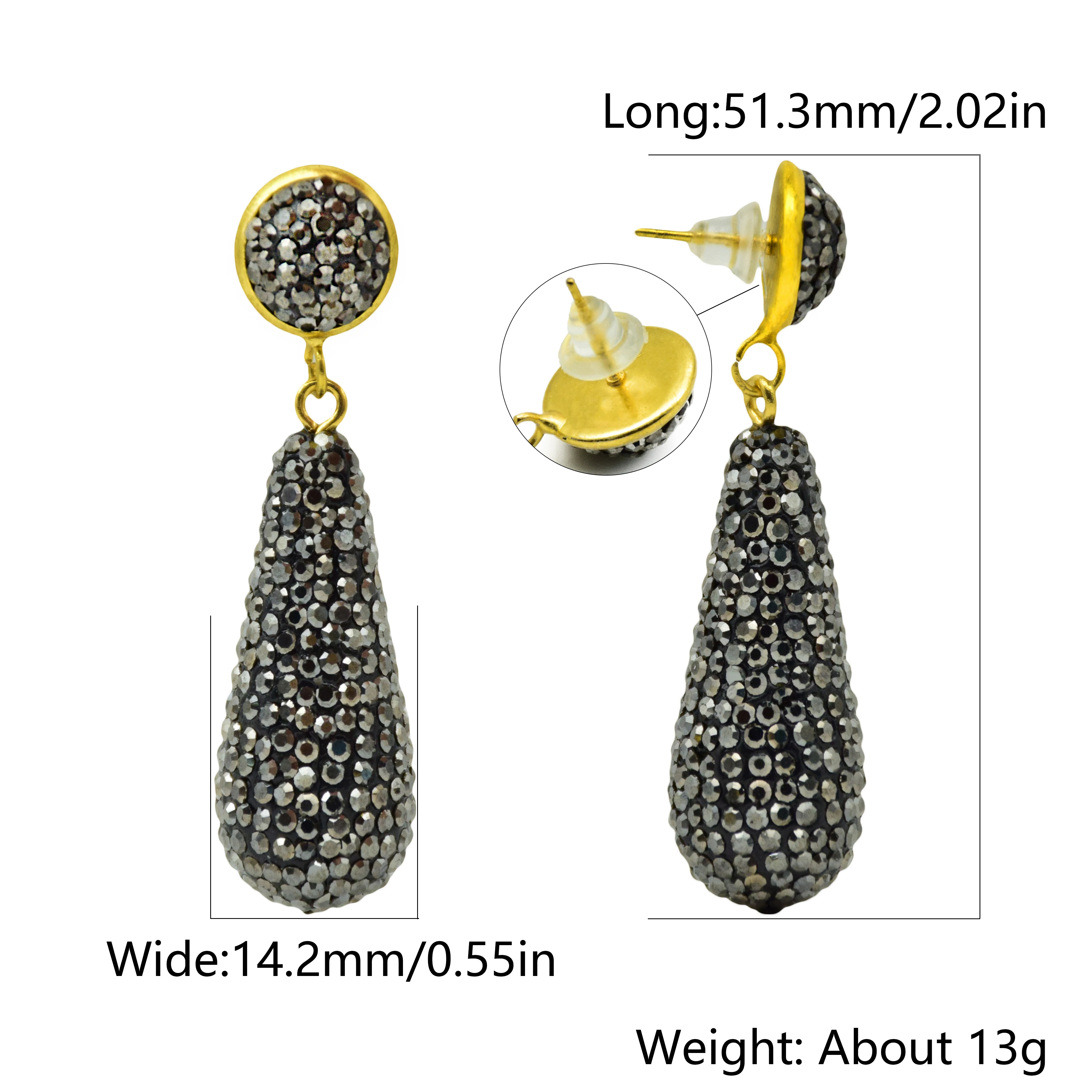 YM SHIPIN New charm stud earrings for women water drop earrings fashion jewelry 2019 style girl party wending jewelry