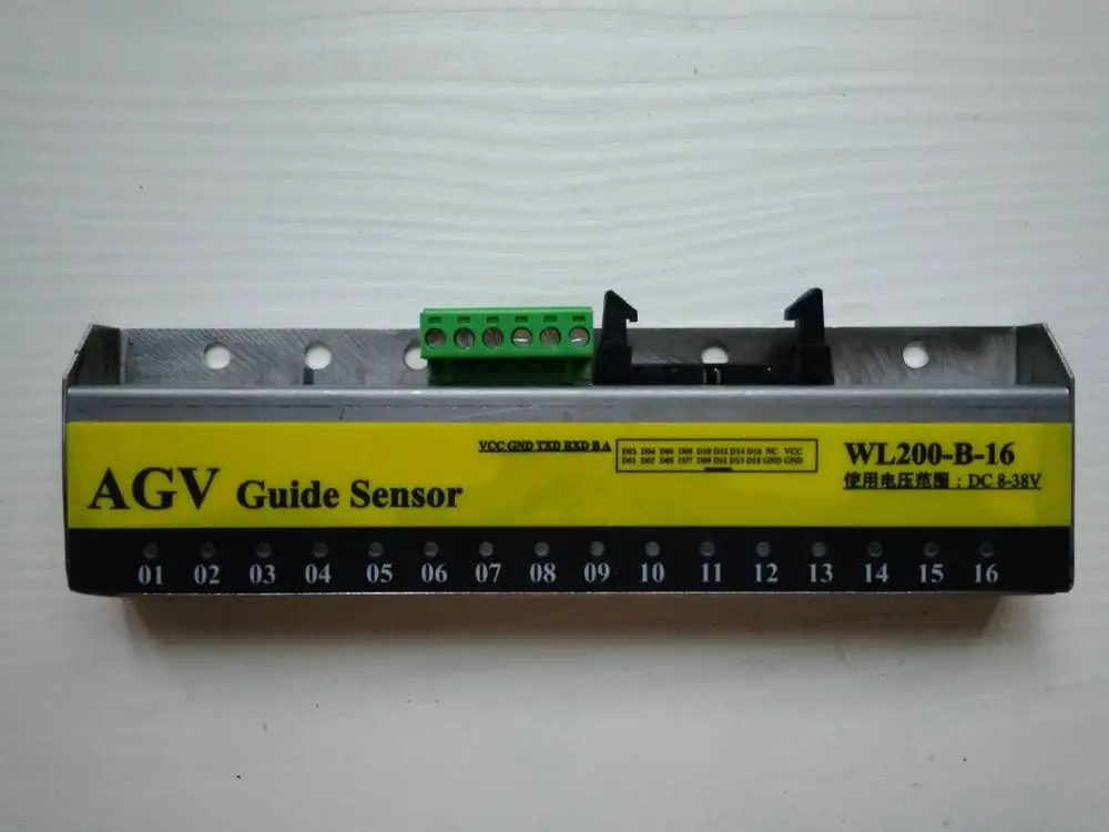 16-channel magnetic navigation sensor navigation magnetic strip RS232, IO output, RS485 support modbus-rtu