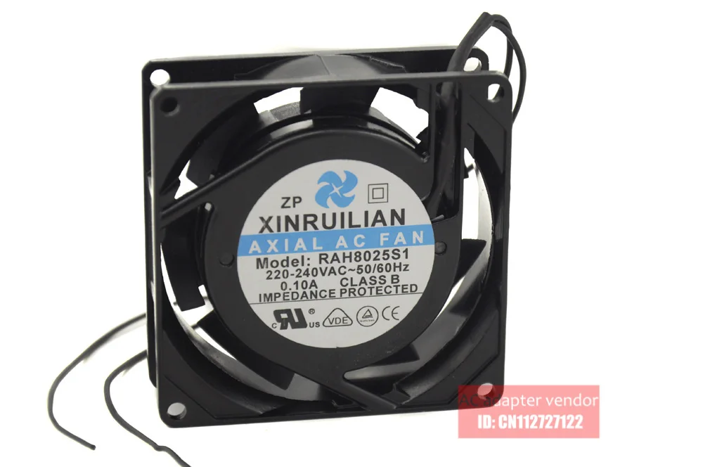 RUILIAN SCIENCE XINRUILIAN RAH8025S1 220/240V 0.10A 8025 Aluminum frame cooling fan