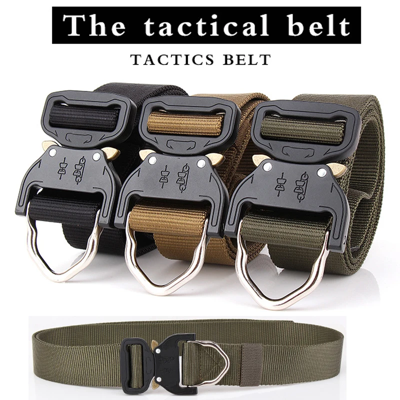 New 2024 Quick Release Metal Buckle Tactical Belt 1000d Oxford Quick To Dry Outdoor Molle Military Swat Air Gun Paintball Belt