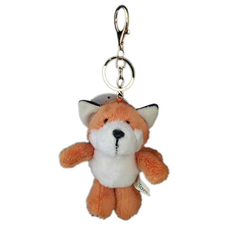 الحيوان أفخم المفاتيح لعبة لطيف الكرتون الحيوان على ظهره المفاتيح الكلب الفيل الثعلب الذئب Orangutan زوجين الطفل هدية 15-20 سنتيمتر 2019