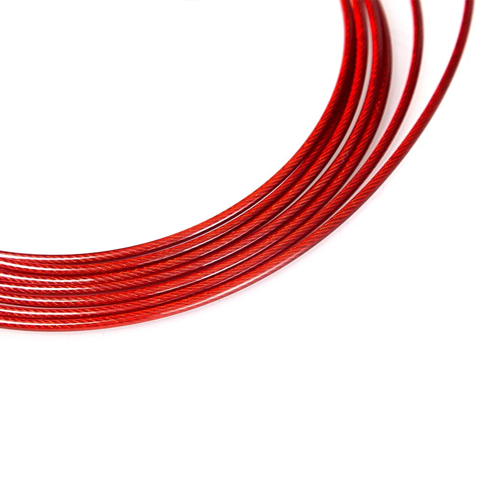 Replaceable Wire Cable Black,Red Rope For Speed Jump Ropes Skipping Rope