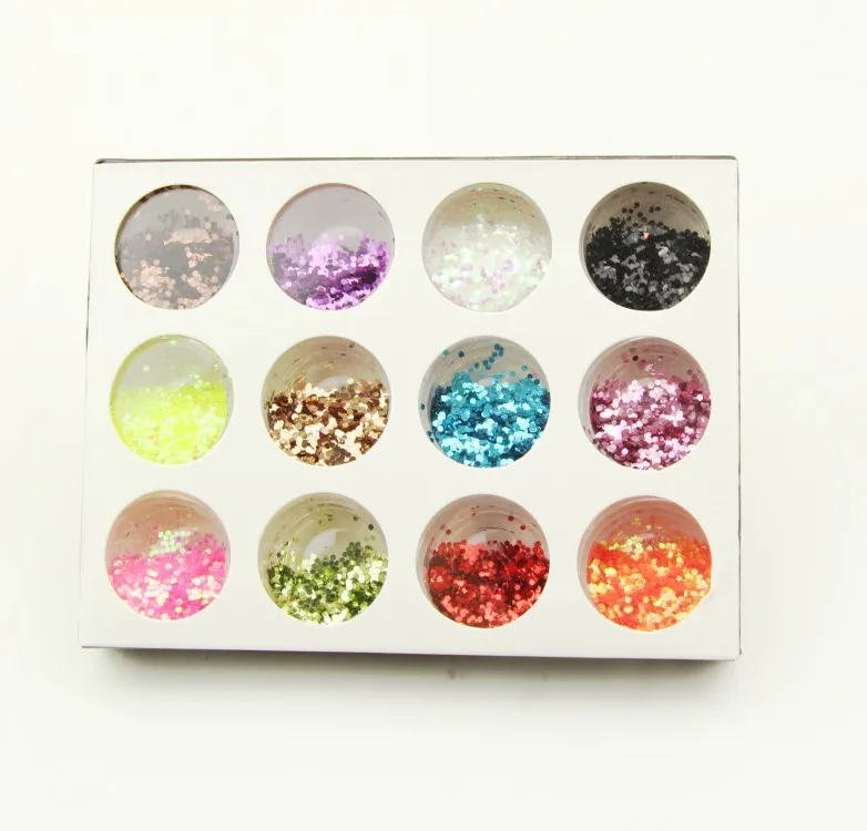 Paillettes scintillantes pour ongles, 3 boîtes/lot, à la mode, décorations Nail Art pour Gel UV, manucure acrylique, DIY