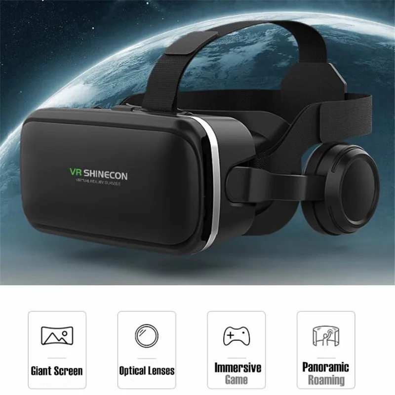 Virtual Reality VR Glasses IMAX 3D Glasses Google Cardboard Box Stereo Headset Helmet for 4.5-6.5\