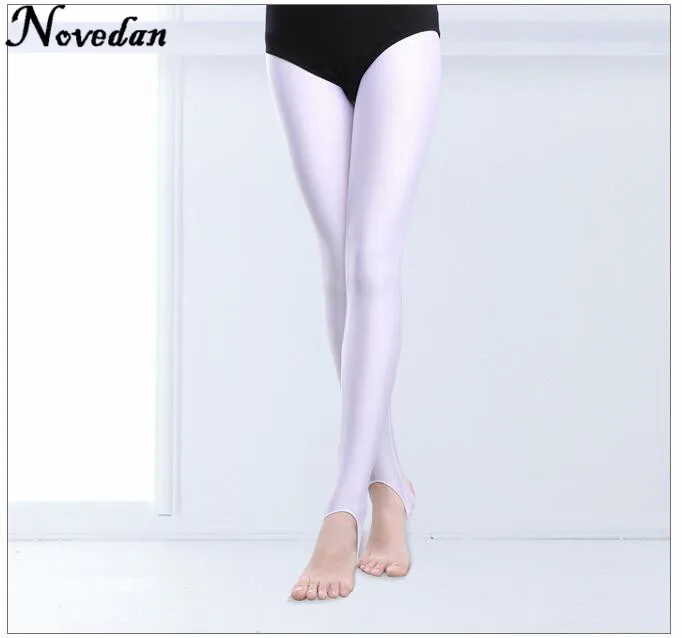 Bambino bambini ragazze staffa balletto danza collant calze ginnastica pratica collant pantaloni Fitness abiti da ballo Legging