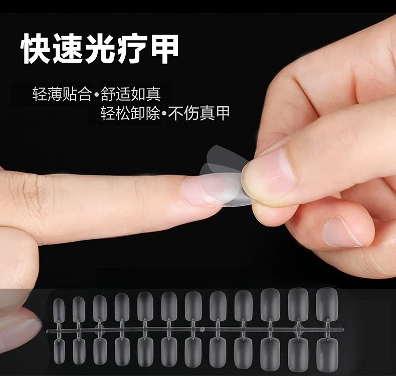 288pcs/lot Nail Art Tool False Nails Decorations Transparent Fake Nail Art Tips Uv Gel Manicure Diy Art Salon Fake Stickers Sale