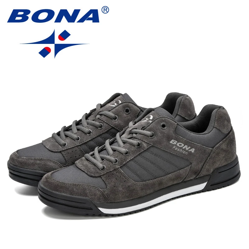 BONA Men Skateboarding Shoes Unisex Sport Sneakers Male Trainers Breathable Basket Shoes Zapatillas Mujer Chaussures Homme