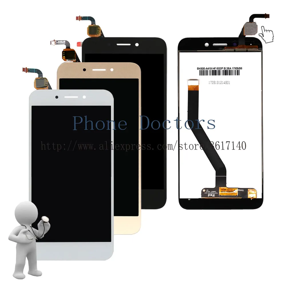 5.0'' Full LCD DIsplay + Touch Screen Digitizer Assembly For Huawei Honor 6A DLI-L22 DLI-L01 DLI-TL20 DLI-AL10 ; 100% Tested