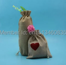 

100pcs/lot CBRL jute bags, jute pouch, linen pouch for accessories/nuts/beans,Various colors,size customized,wholesale