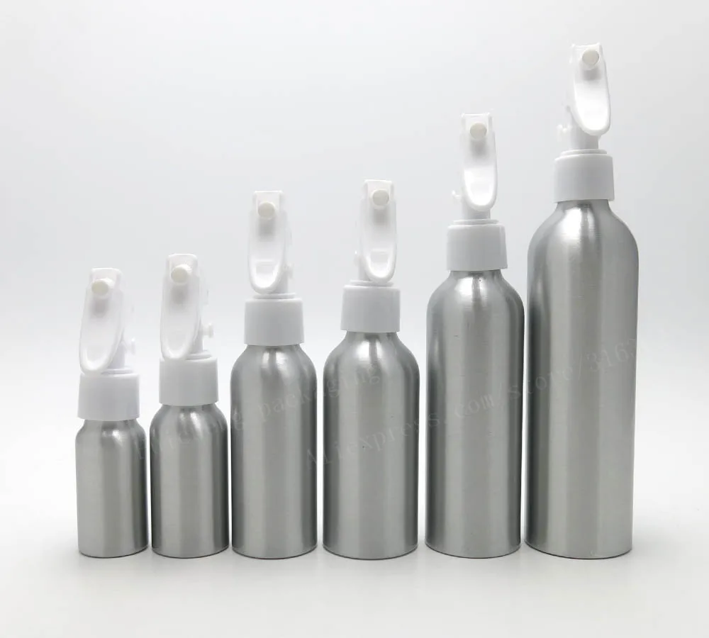 24 x  30ml 50ml 100ml 120ml 150m 250mlAluminum Bottles with Trigger Sprayers 1oz 3/5oz 3.33oz 4oz 5oz 8OZ Aluminium Containers