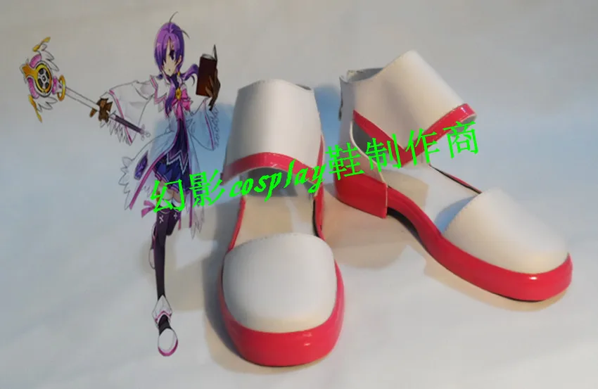 Elsword Elemental Master Aisha Revan White Halloween Girls Cosplay Boots Shoes H016