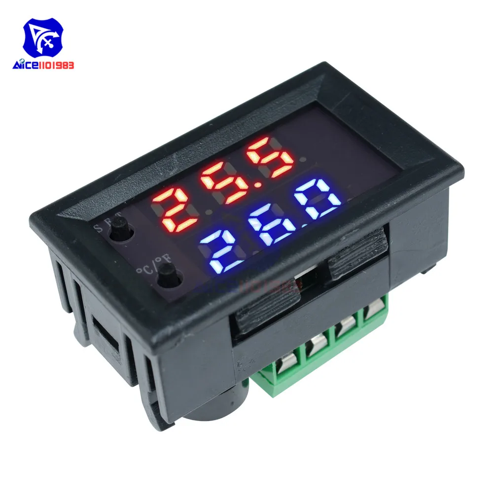 W1209WK LED-Digitalthermostat Temperaturregler Thermograph Celsius/Fahrenheit Schaltmodul mit NTC-Sensorsonde 12V 220V – Detail 10