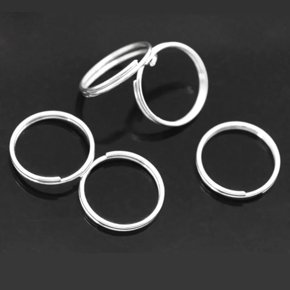 

Doreen Box Lovely 300 PCs Silver color Double Loops Open Jump Rings 12mm Dia. Findings (B04159)