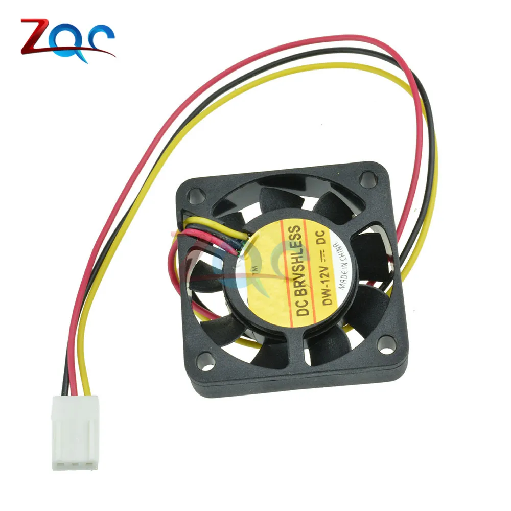 Computer Case Cooler 3Pin 12V 4CM 40MM PC CPU Cooling Cooler Fan Black Heat Sink Small Cooling Fan PC