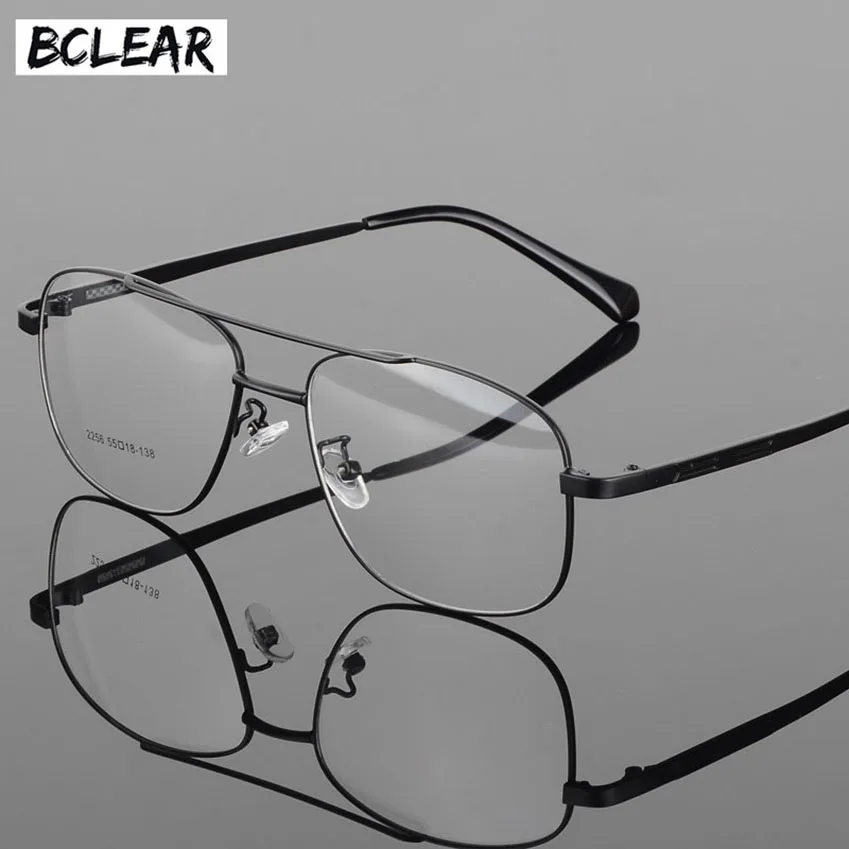 BCLEAR Alloy Full Rim High Quality Eyeglasses Frame for Men and Women Optical Eyewear Frame Spectacles Black Gray Gold Silver