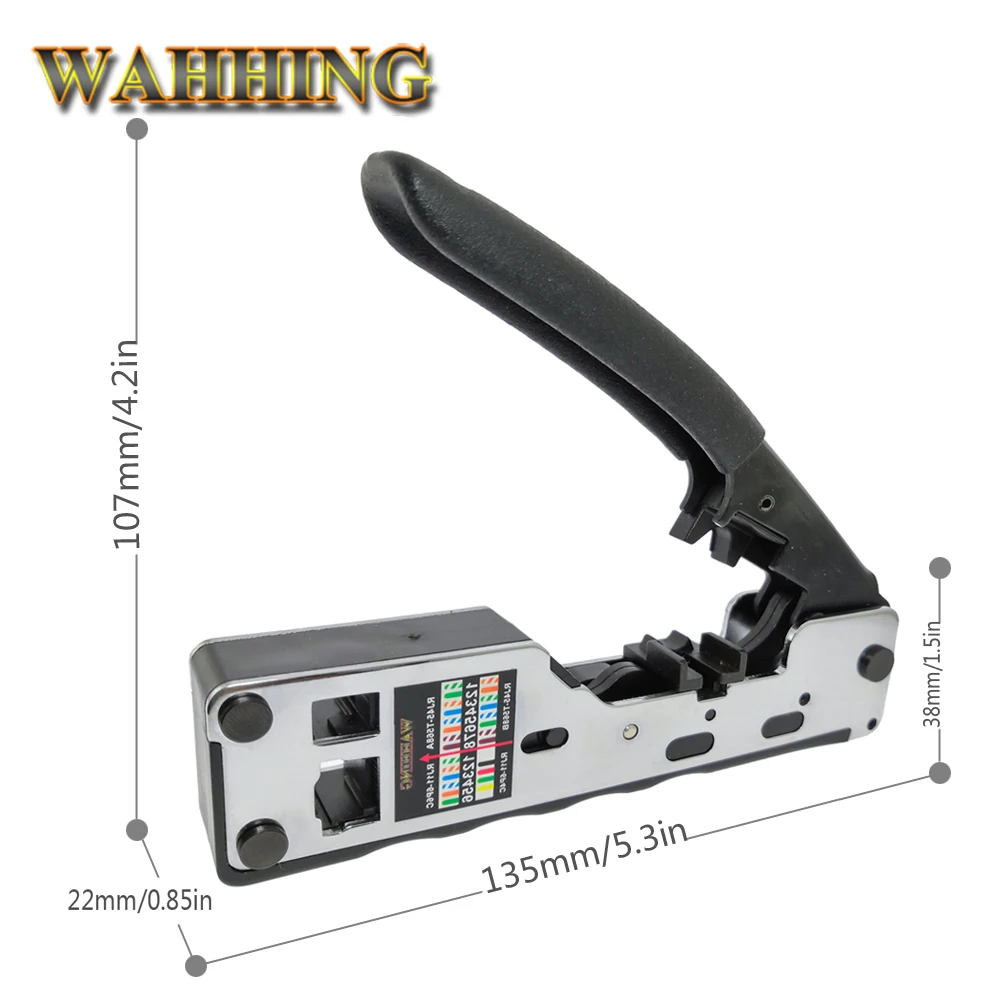 Multifunctio Crimp Metalen Clip RJ45 Tool Netwerk Crimper Krimpgereedschap Voor Cat7 Cat6 Cat5e Cat5 STP Stekkers RJ45 Connector Kabels