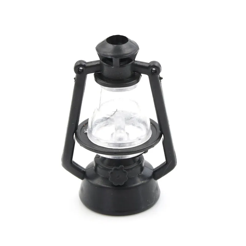 1:12 Dollhouse Miniature Vintage Retro Black Kerosene Lamp Baby Gift Toy Mini Furniture Miniature Rement Black Kerosene Lamp