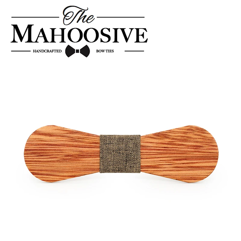 Mahoosive Wood Men Wooden gravata Male Marriage Butterfly Wedding Bow ties wood bowtie floral ties cravatte slim men necktie