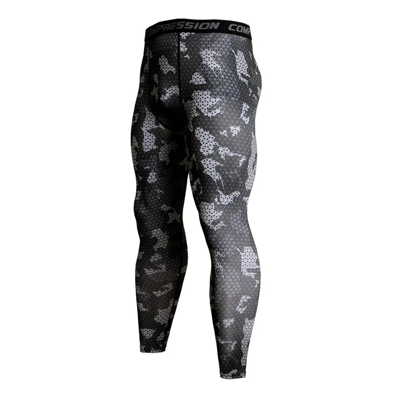 Men\'s Fitness Running Tights Gym training pants Camouflage Tracksuit Compression pants Jogging clothing leggings rashgard men