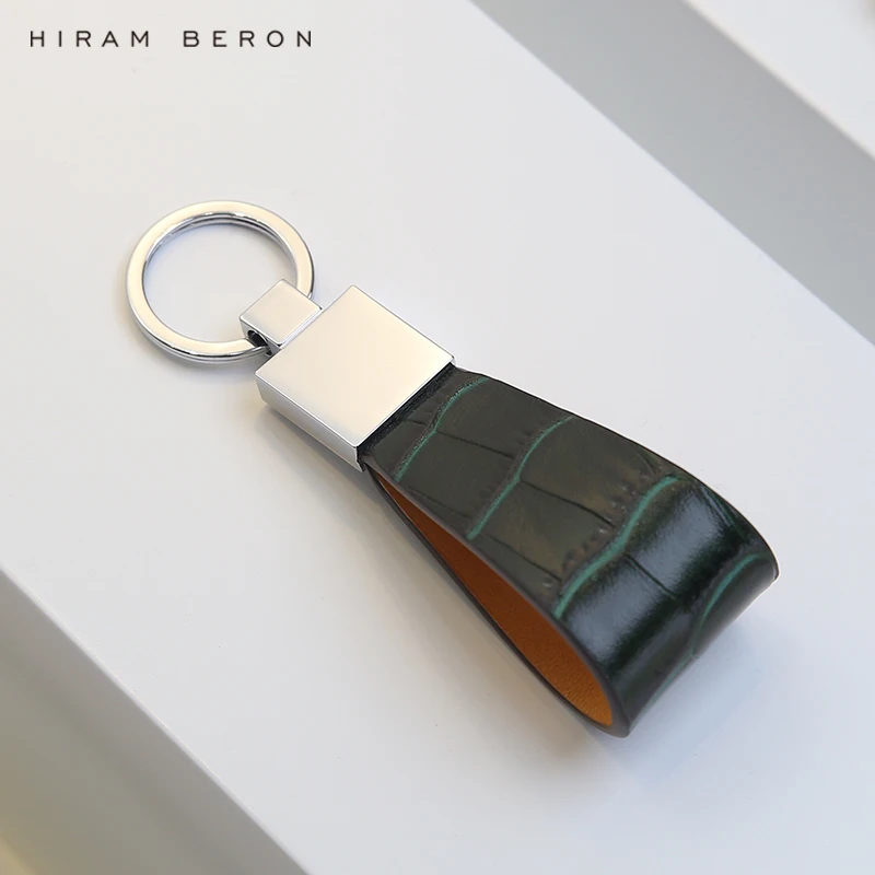 

Hiram Beron Gift for Men Leather Key Holder Croco Pattern Luxury Premium Accessories Dropship