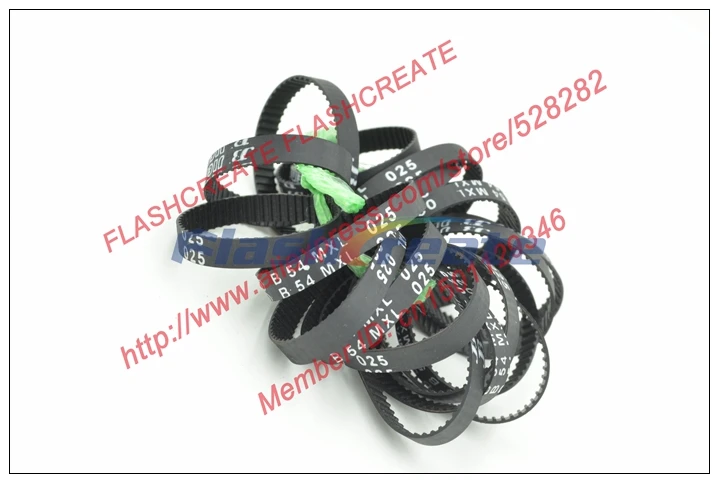 

10pcs B54 MXL Timing Belt Teeth 54 Width 6.35mm Length 109.73mm B54MXL Rubber Closed-Loop Synchronous Belt